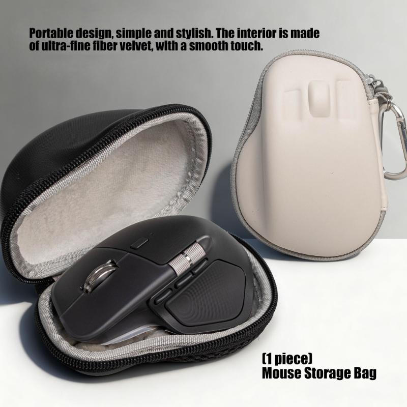 Étui rigide portable en EVA Sac de rangement pour souris pour 4 souris pour le voyage, le bureau, la maison, Étui seul