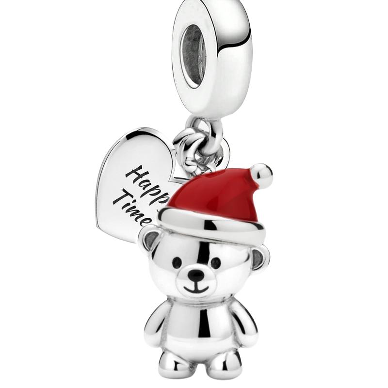 Copper Christmas Tree Classic Bell Christmas Series Charm Bead Fit Diy Bracelet Making Gift Of High Quality Jewelry