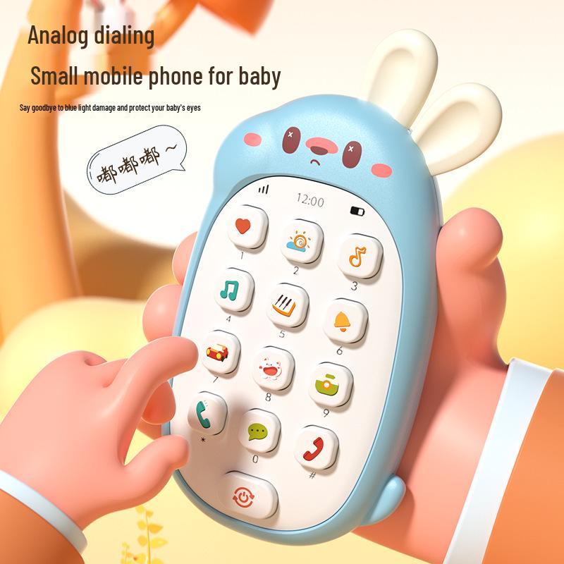 Dwujęzyczny gryzak dla niemowląt: Wielofunkcyjna Puzzle Królik Zabawka Kołysanka