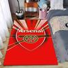 "Red Arsenal Logo Carpet with Cannon Symbol Design for Fans" Suitable for Use As an Anti-slip for Living Room Bedroom Sofas