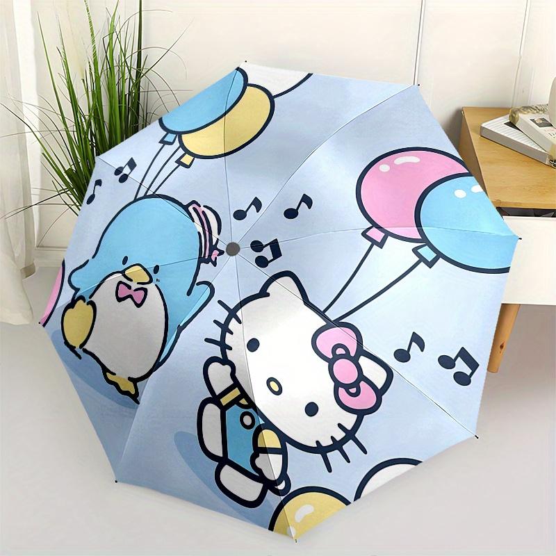 

Penguin, Hello Kitty Automatic Opening and Closing Parasol Compact Travel Umbrella with 8 Ribs for Women and Men Ideal Birthday/Christmas Gi