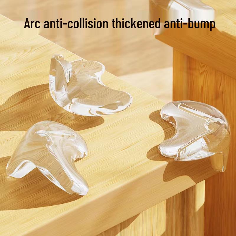 Прозрачные силиконовые уголки для защиты углов столов и кроватей Non-Stick - Bulk