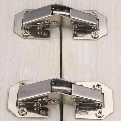 Hinges Metal No Punching Hydraulic Cabinet Door Hinge Damper Buffer Soft Quiet Closing for All Kitchen Cupboard Furniture Tool