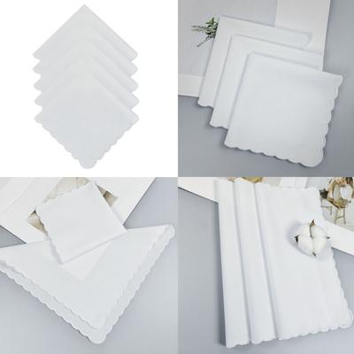 Cotton Handkerchief Set Embroidered Moon Designs Highly Absorbent Gentle On Skin Travel Friendly
