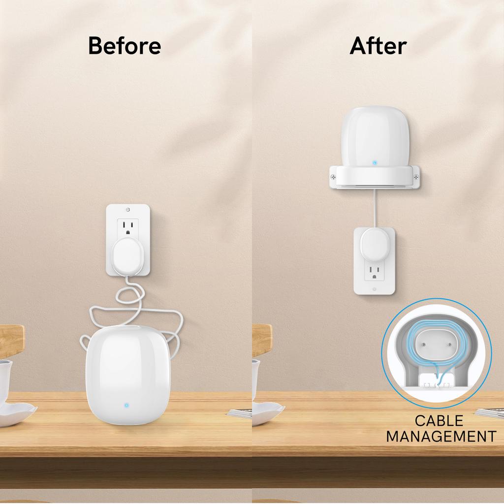 AHASTYLE DD03 Holderstativ for Google Nest WiFi Pro Plassbesparende Veggmonteringsbrakett