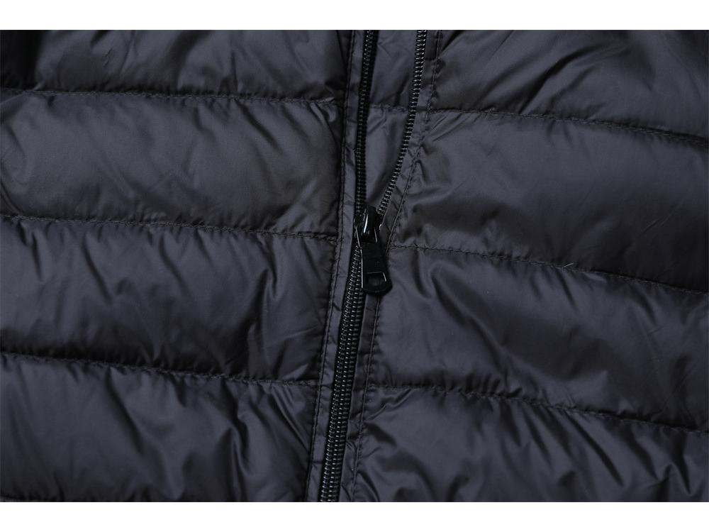 Herren 90% Daunen Stehkragen Weste - Leichte Weiße Entendaunen in Übergrößen