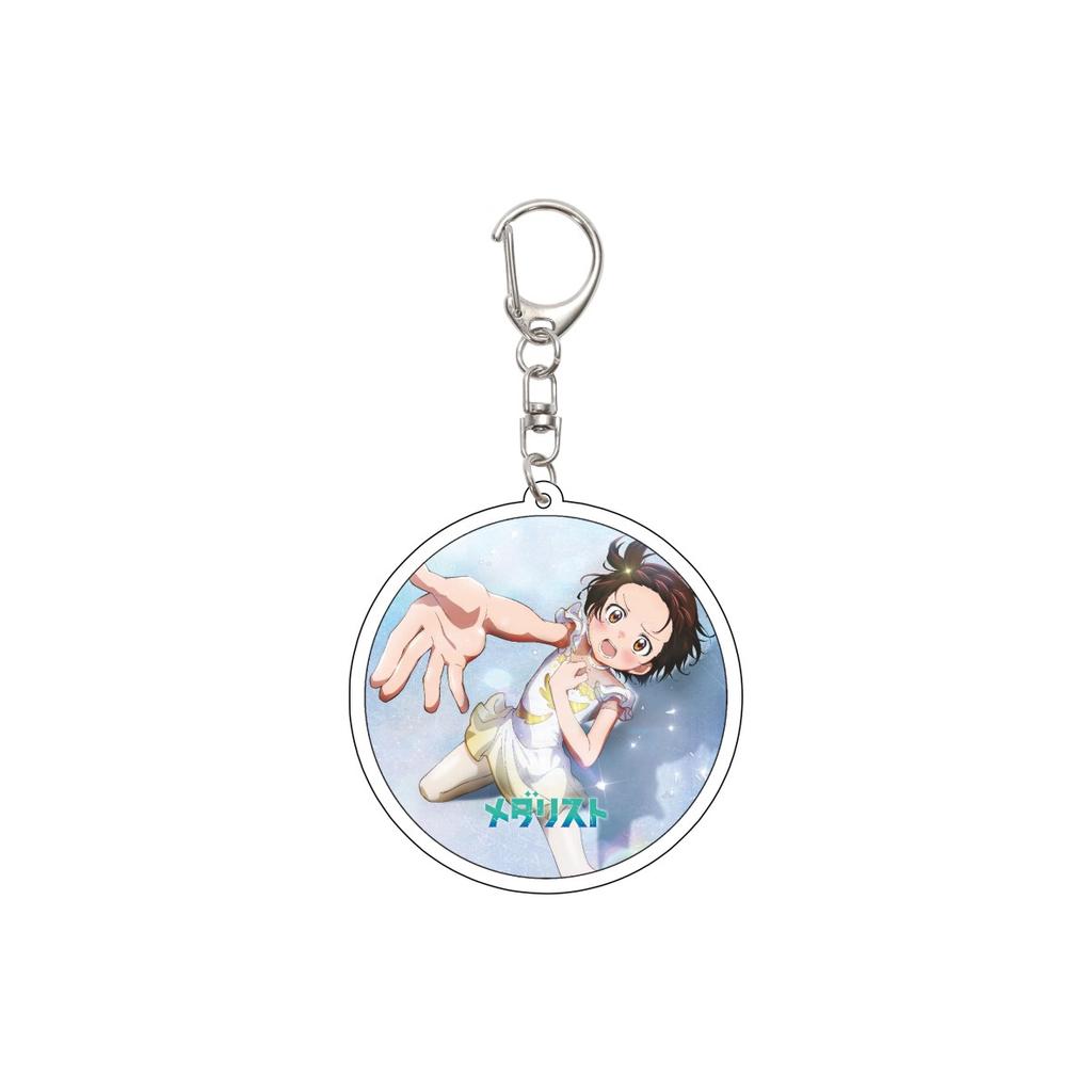 55MM Anime Medaillengewinner Schlüsselanhänger Yuitsuka Inori/Akeuraji Tsukasa/Kamisaki Hikaru Schlüsselanhänger Acryl Modellplatte Weihnachtsgeschenke