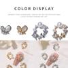 3D Nail Art Charms Zircon Nail Rhinestones Nail Gems Alloy Butterfly-Nail Crystals Diamonds for DIY Nail Art Decoration