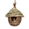 Birds Hanging Grass Huts Charming Decorative Hummingbird Nest House For Garden Patio Lawn Decor