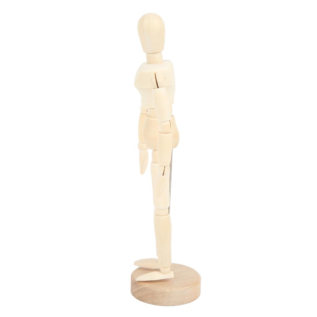 8 Zoll Holz-Mannequin Körperproportionen Zeichen-Mannequin 14 drehbare Gelenke Verschiedene Formen Kunst-Mannequin für Künstler Kinder