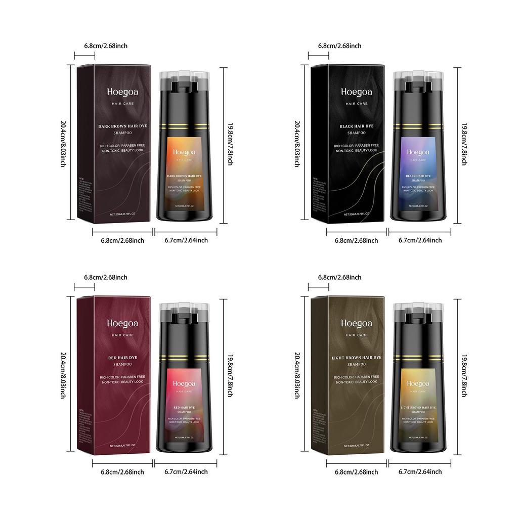 HOEGOA Trendy Bright Color Moisturizing Shampoo
