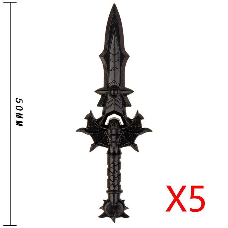 Medieval Solider Figures Castle Knights Weapons Sword Shields Accessories Trident Axes Bows Pickaxes Building Block Toys Gifts