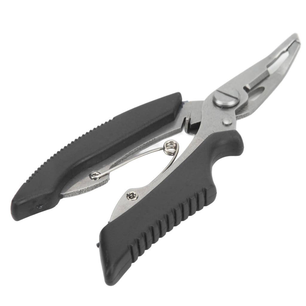 Stainless Steel Fishing Pliers Curved Mouth Lure Wire Cutter Multifunction Lure Pliers for Outdoor Fishing