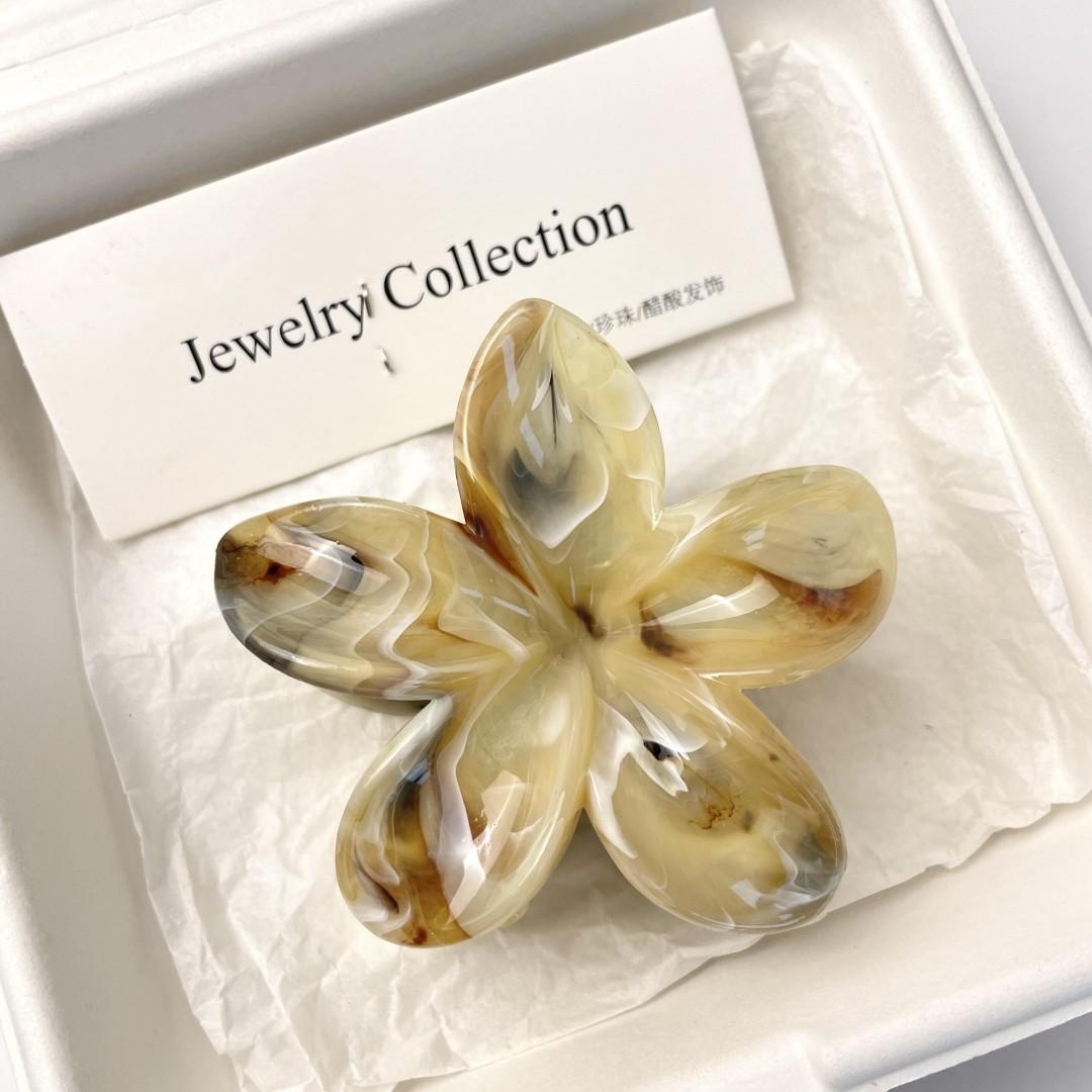 

Заколки для волос в виде цветка-краба, модные повседневные летние заколки-коготь для волос в виде цветка, заколки-акула