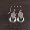 Rosenchalcedon Edelsteinschmuck, 925 Sterlingsilber Schmuck Ohrringe, Handgefertigter Schützender Schmuck, Geschenk für Mutter