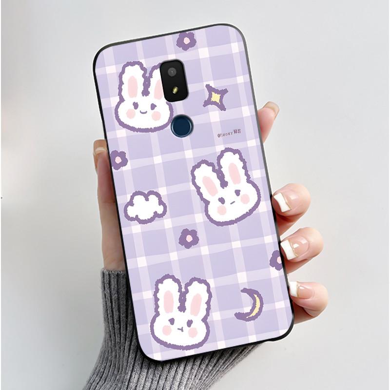 For Cricket Icon 3 Cover Cute Love Heart Rabbit Protective Case For Cricket Splendor / At&t Motivate 2 / Motivate 3 Phone Case
