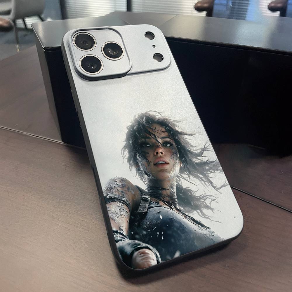 L-Lara C-Croft Phone Case For iPhone 15,16,17,13,14,11,12,Pro,Max,Plus,E,Air,Mini Protect Shell