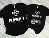 Player 1 Player 2 Shirts, Couple Shirt, Pregnancy Shirt, Funny Couples Shirts, Matching Shirts, Pregnancy Announcement