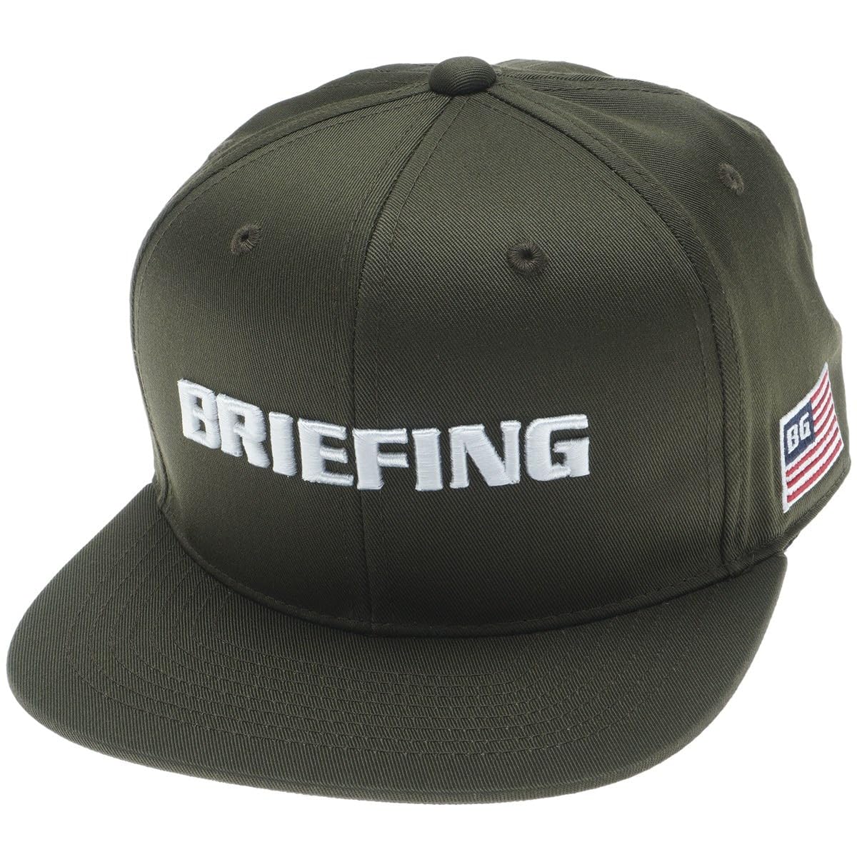 

Briefing Men s Basic Flat Visor Golf Cap, BRG251M98, 067 Olive Free