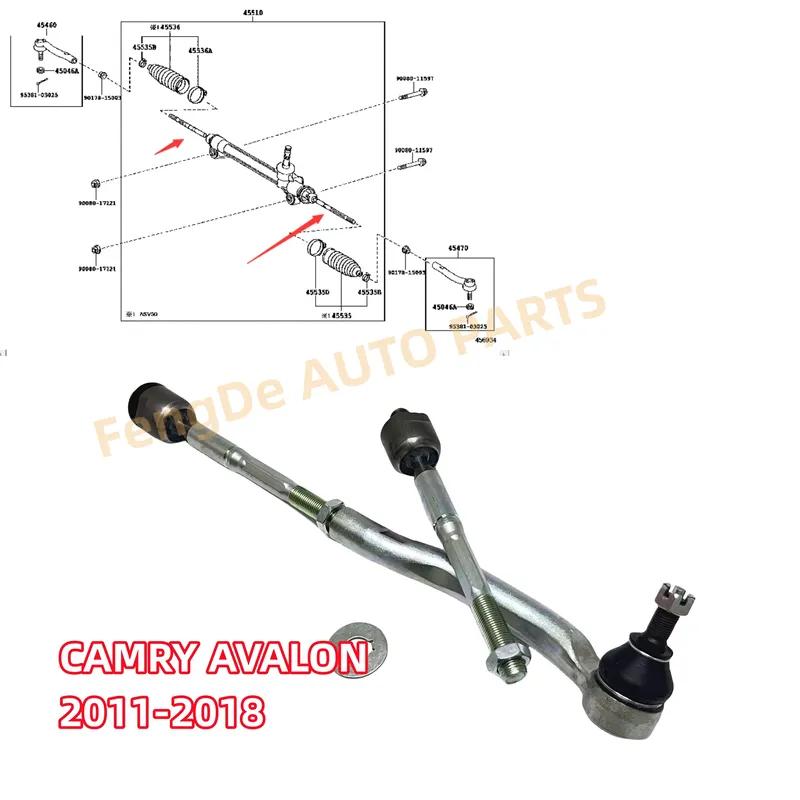 Auto Steering Parts Front Axial Rod Steering rack Tie Rod For CAMRY ASV40 AVV50 GSV50 AVALON  GSX40 Lexus ES250 ES300H 2011-2018