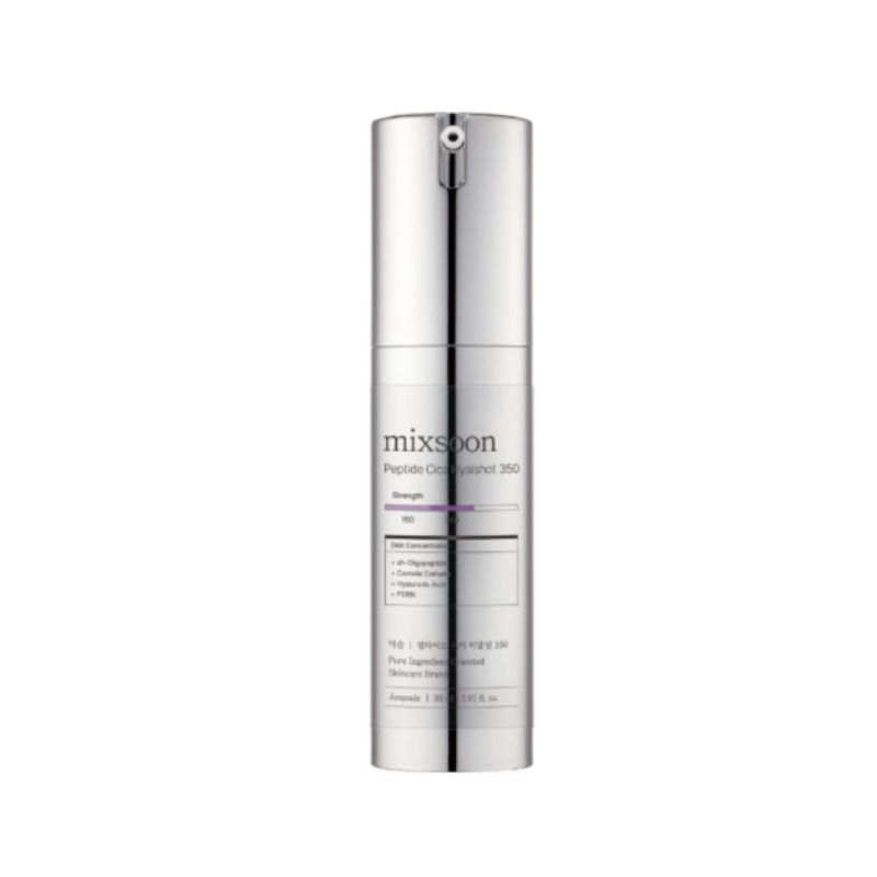 mixsoon Peptide Cica Hyal Shot 350 30ml Intensive Hydrating Serum with Peptides Centella & Hyaluronic Acid Korean Skincare
