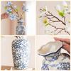 Chinese Magnolia Vase: High-Grade Blue & White Porcelain for Elegant Living Room Decor