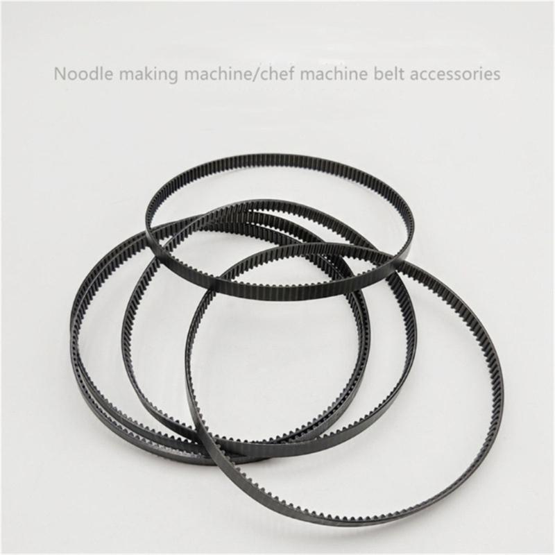 Rubber Bread Machine Belt 128 Tooth 384mm Bread Maker Belt for Smooth Mixing Kitchen Appliance Replacement Parts