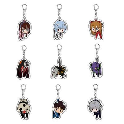 Rei Ayanami Shinji Ikari Asuka Langley Neon Genesis Evangelion Ciondolo acrilico