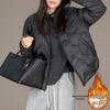 2025 Winter Plus Size Women's Lightweight Warm Short Down Cotton Jacket - Casual and Versatile