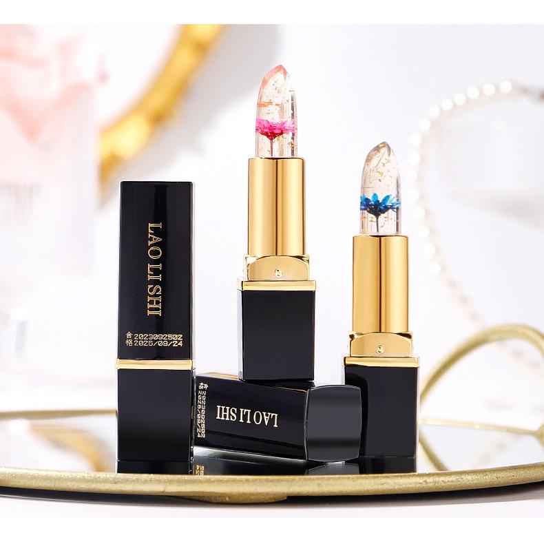 

Color-Changing Moisturizing Flower Jelly Lipstick - Non-Stick, Long-Lasting, Unisex