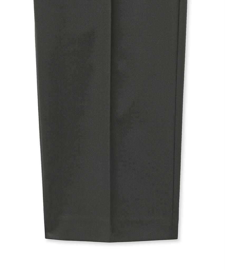 NOIRER Wool One-Tuck Relaxed Slacks (Khaki)