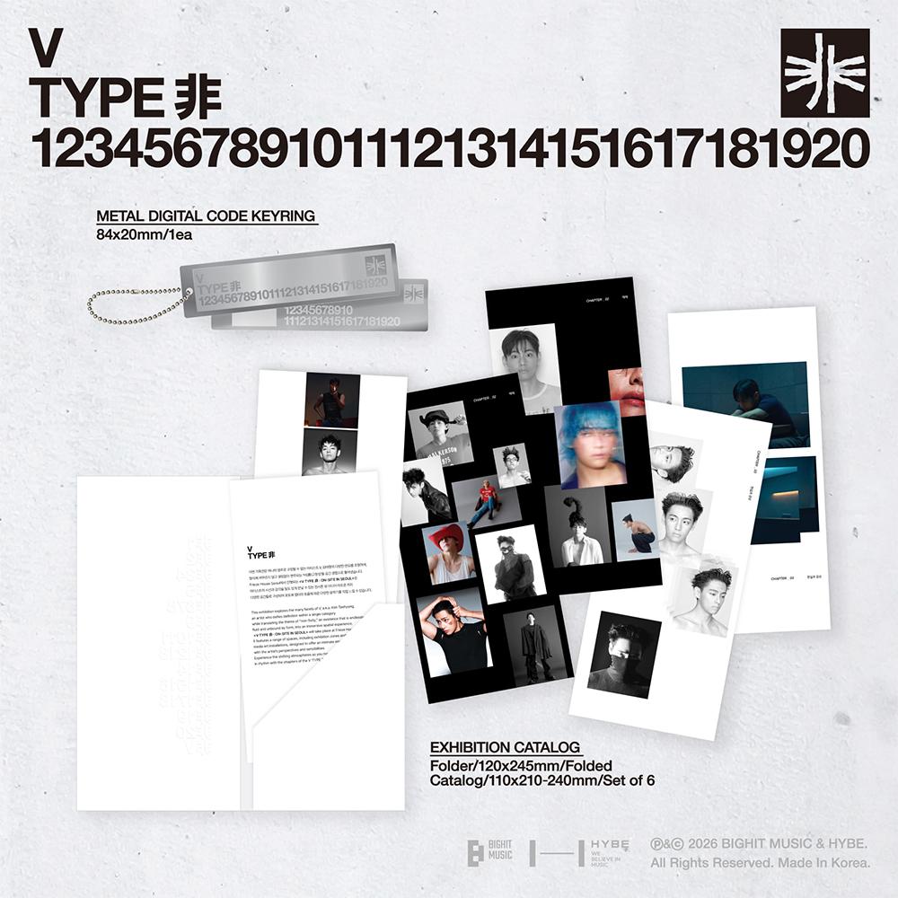V - [V TYPE : ON-SITE IN SEOUL] Art Brochure & Digital Code Set