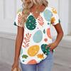 Womens Spring Tops Short Sleeve Printed Tee Summer Shirts for Women Casual Womens Summer Tops Dressy Casual for Daily Wear