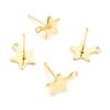 20pcs/Lot 316 Stainless Steel Geometric Star Moon Earring Stud Earring Posts Connector For DIY Earring Jewelry Making Supplies
