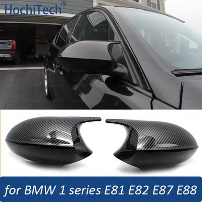 Carbon Fiber Pattern Black M Look Mirror Cover for BMW 1 Series E81 E82 E87 E88 116i 118i 120i 125i 128i 130i 135i 135is 116 118