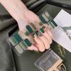 22pcs Sheet Laser Bronzing Full Cover Nail Stickers Long Lasting Tearable Cute Nail Art Wraps Design