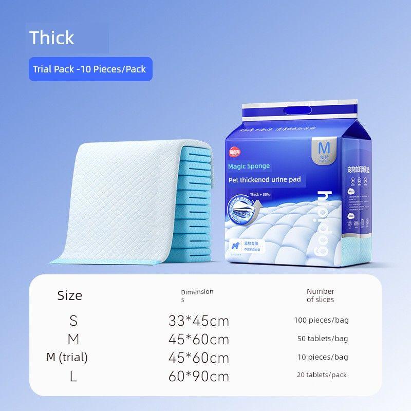 

Dog Urine Pad Diapers Pet Supplies Diapers Absorbent Thickened Baby Diapers Hydrophilic Pad Waterproof Leak-Proof Cleaning Pad New arrival thickened use pack M10