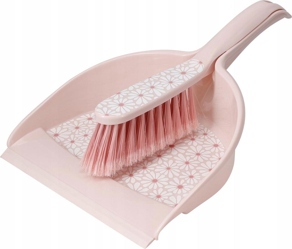 Fegen Set mit Kehrschaufel und Gummilippe Kunststoff farbig 33x22cm 1Stk
