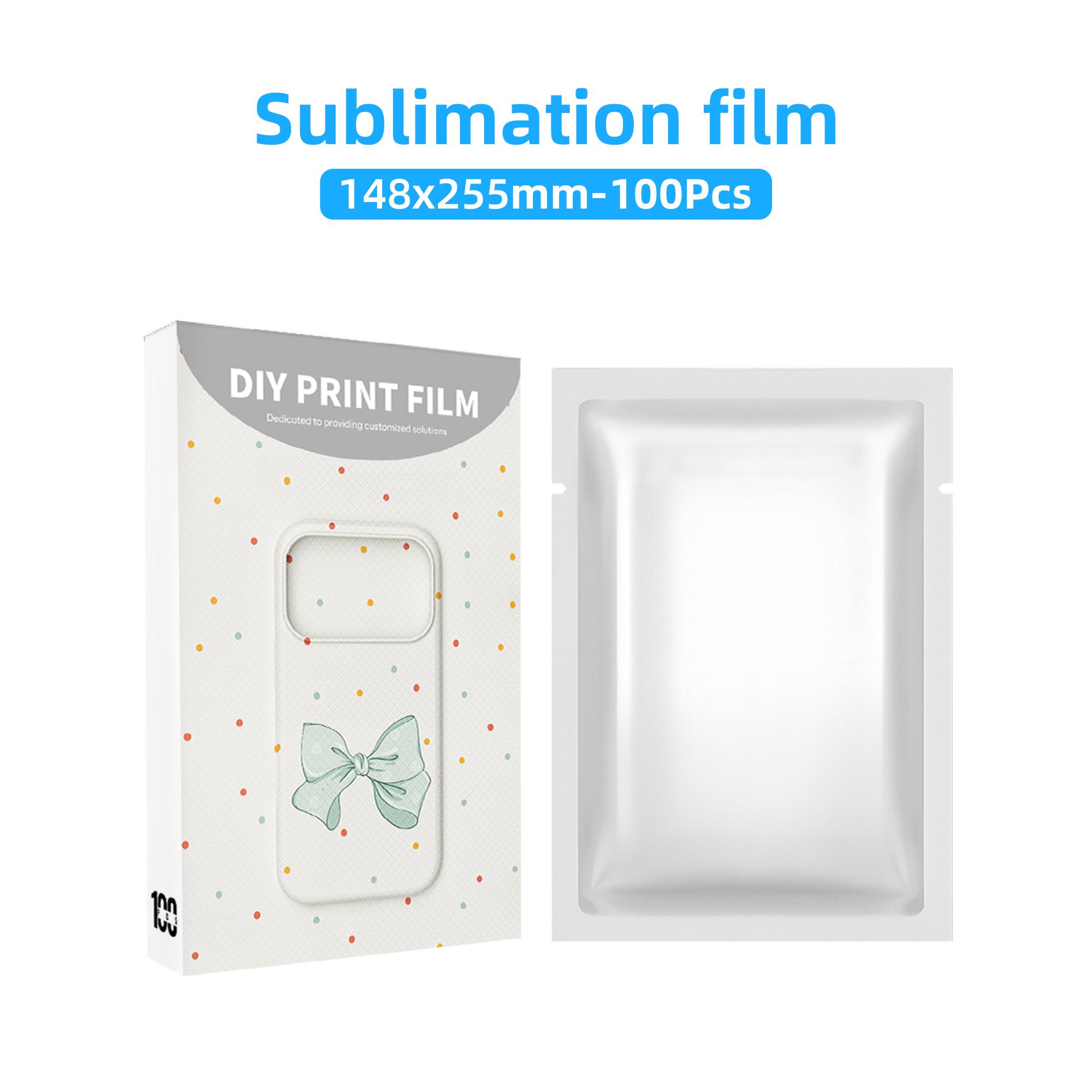 TuoLi New High Quality 3D Sublimation Heat Transfer Printing Film for Mobile Phone Case Printing Sublimation Machine Sublimation film Blank Film (100pcs/bag)