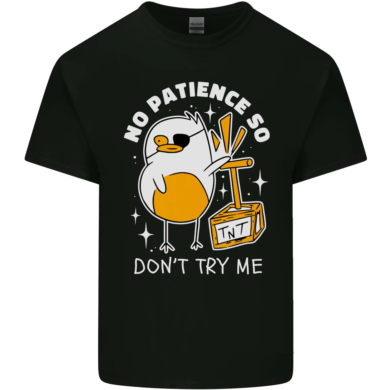 No Patience Anger Management Bird Funny Kids T-Shirt Childrens S
