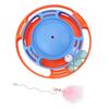 Cat Turntable Toys Multifunctional Puzzle Interactive Cat Roller Tracks Ball with Cat Teasing Stick for Cats Kitten