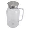 Water Pitcher with Lid and Handle 1500ml Acrylic Heat Resistant Clear Water Kettle Jug for Lemonade Milk Ice Tea Cold