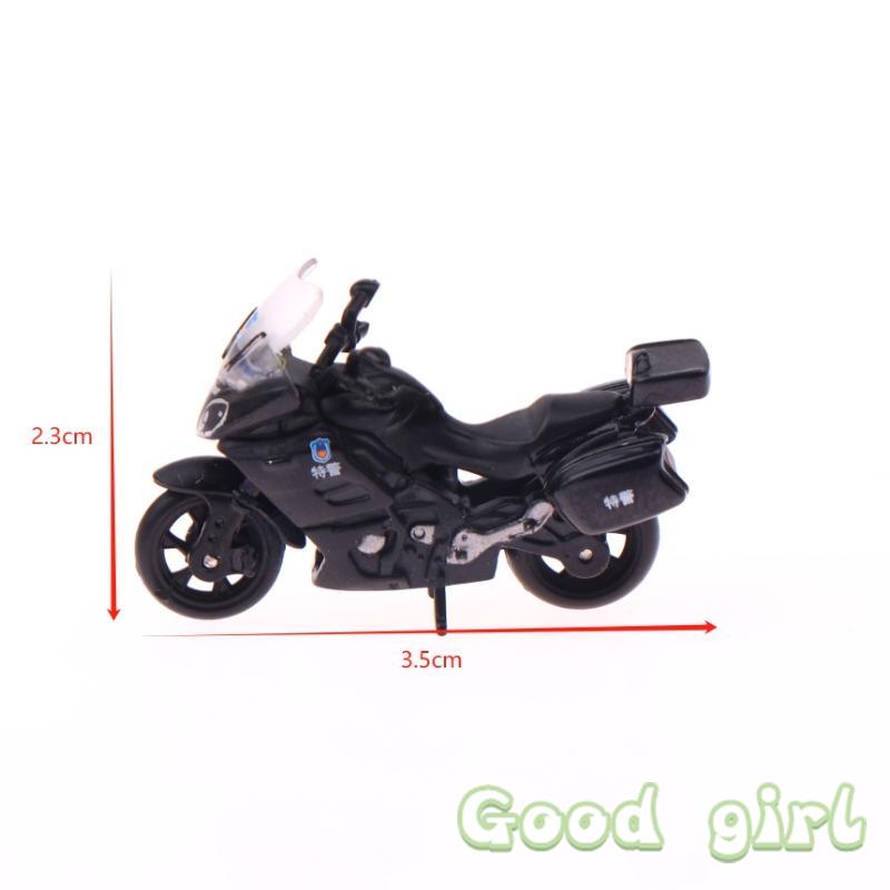 Verkauf 1/64 Miniatur-Legierungs-Motorradmodell - Polizei Display Spielzeug Kindergeburtstagsgeschenk