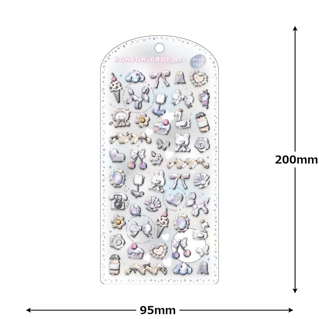 Seal Bonbon Drop Seal Pearl Veil White Bonbon 01218 Q-Lia