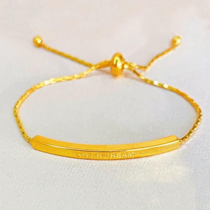 Stainless Steel Geometric Chain Bangle Bracelet Trendy  Romantic Lover Dream Gift  Bracelet Anniversary