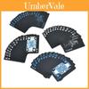 Premium Quality Black Plastic Poker Playing Cards Waterproof Magic Game Set