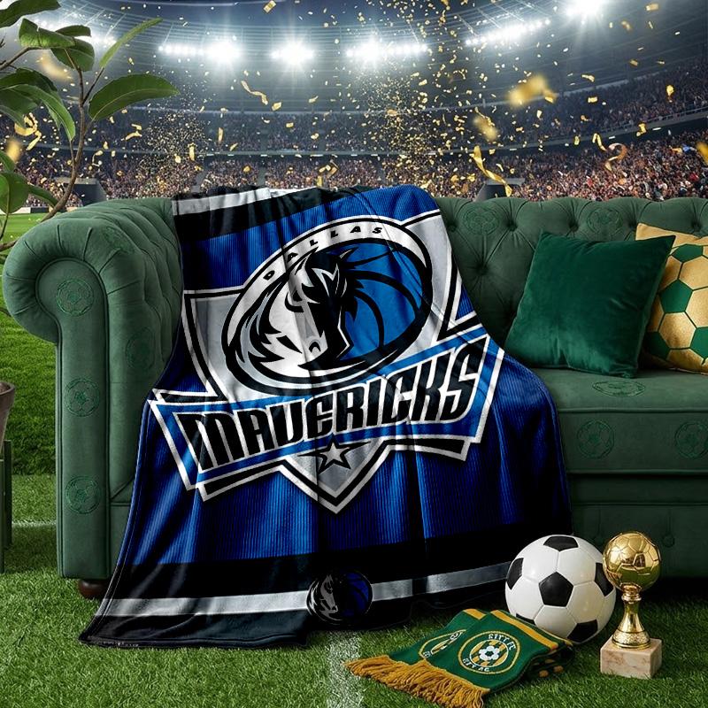 MAVERICKS BASKETBALL TEAM Blanket Lightweight Flannel Bedding Blanket Perfect for Travel, Camping, Living Rooms, Offices, Sofas, Fan Christmas Gift