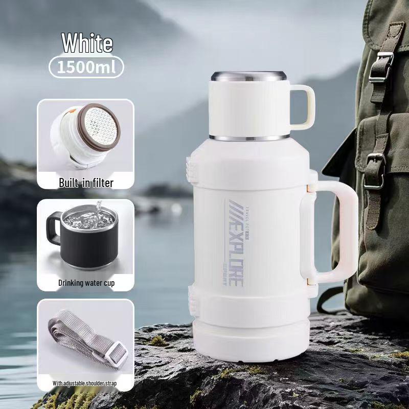 316 Stainless Steel Outdoor Thermos Flask - Large Capacity Portable Sports & Camping Water Bottle