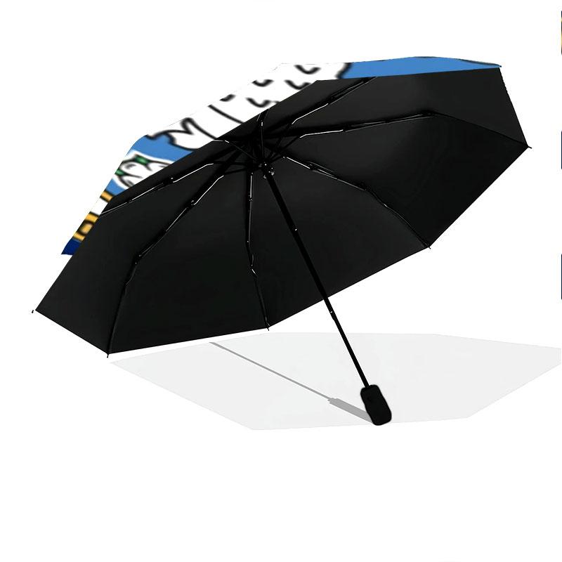 1 PC Automatic Folding Umbrella - Sheffield Wednesday Football Club Custom Name Pattern, Portable & Foldable Design with 8 Ribs, Christmas Birthday Gi
