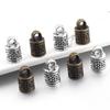 10 pezzi Terminali a Crimpare in Metallo 10x16mm Vintage Fibbia Terminale per Cordino in Pelle con Frange Perline Per Fai da Te Creazione Gioielli Bracciale Collana Forniture